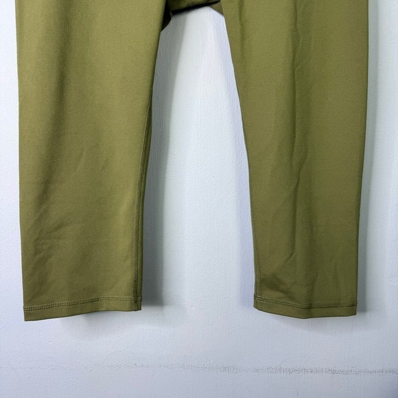 Ododos Cropped Olive Green Athletic Leggings Women's Size L Workout Yoga Gym - Picture 4 of 12